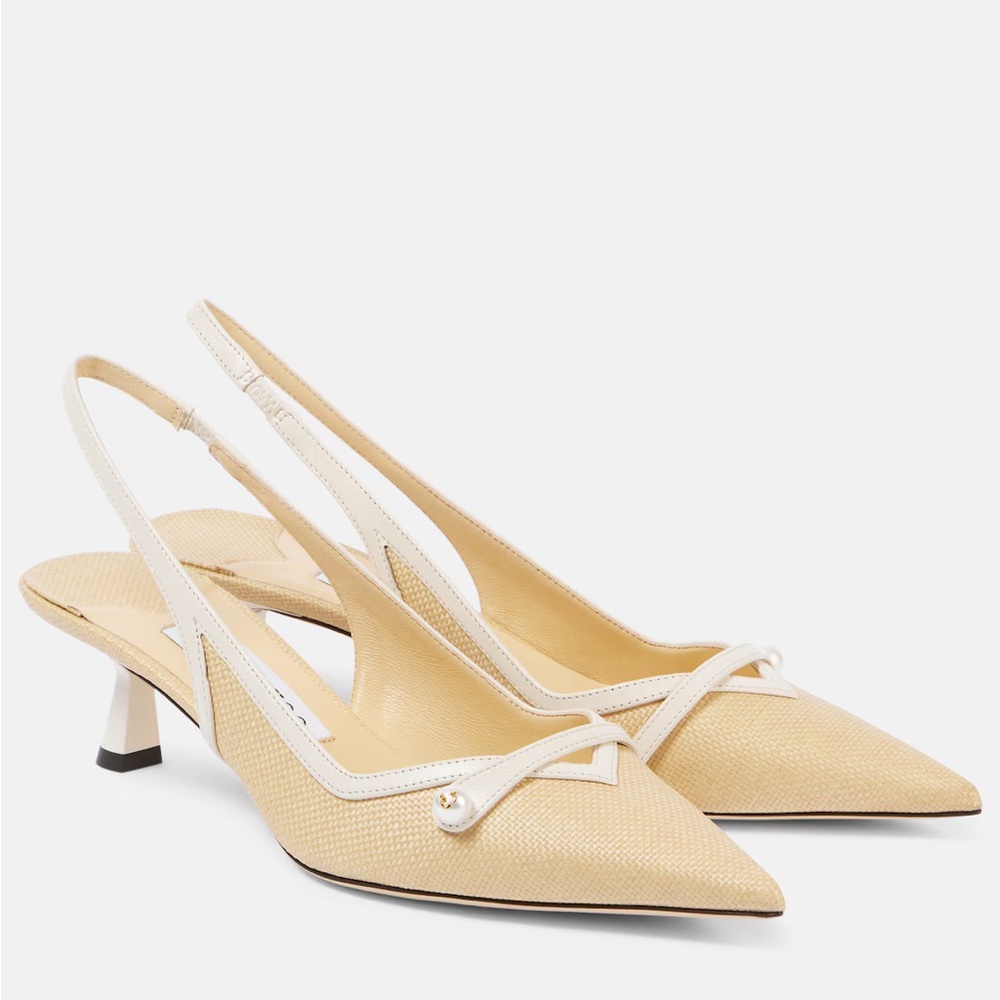 Jimmy Choo Amita Raffia 45mm